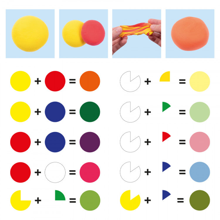 Light clay, 120 g, 8 pks 2 colours