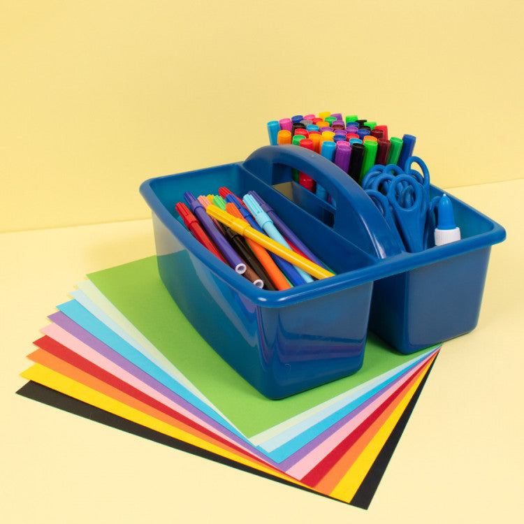 Plastic storage box with handle