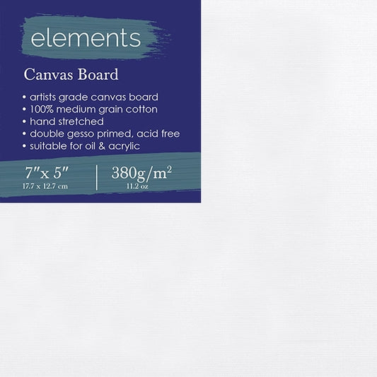 Elements Canvas Board 7" x 5" (17.8 x 12.7cm)