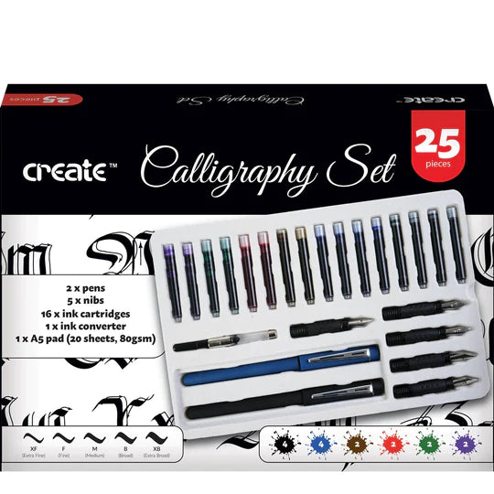 Create Calligraphy Set (25 Pcs)