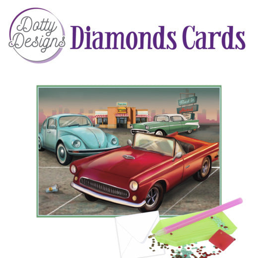 Dotty Designs Diamond Cards -Vintage cars