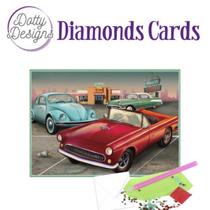 Dotty Designs Diamond Cards -Vintage cars