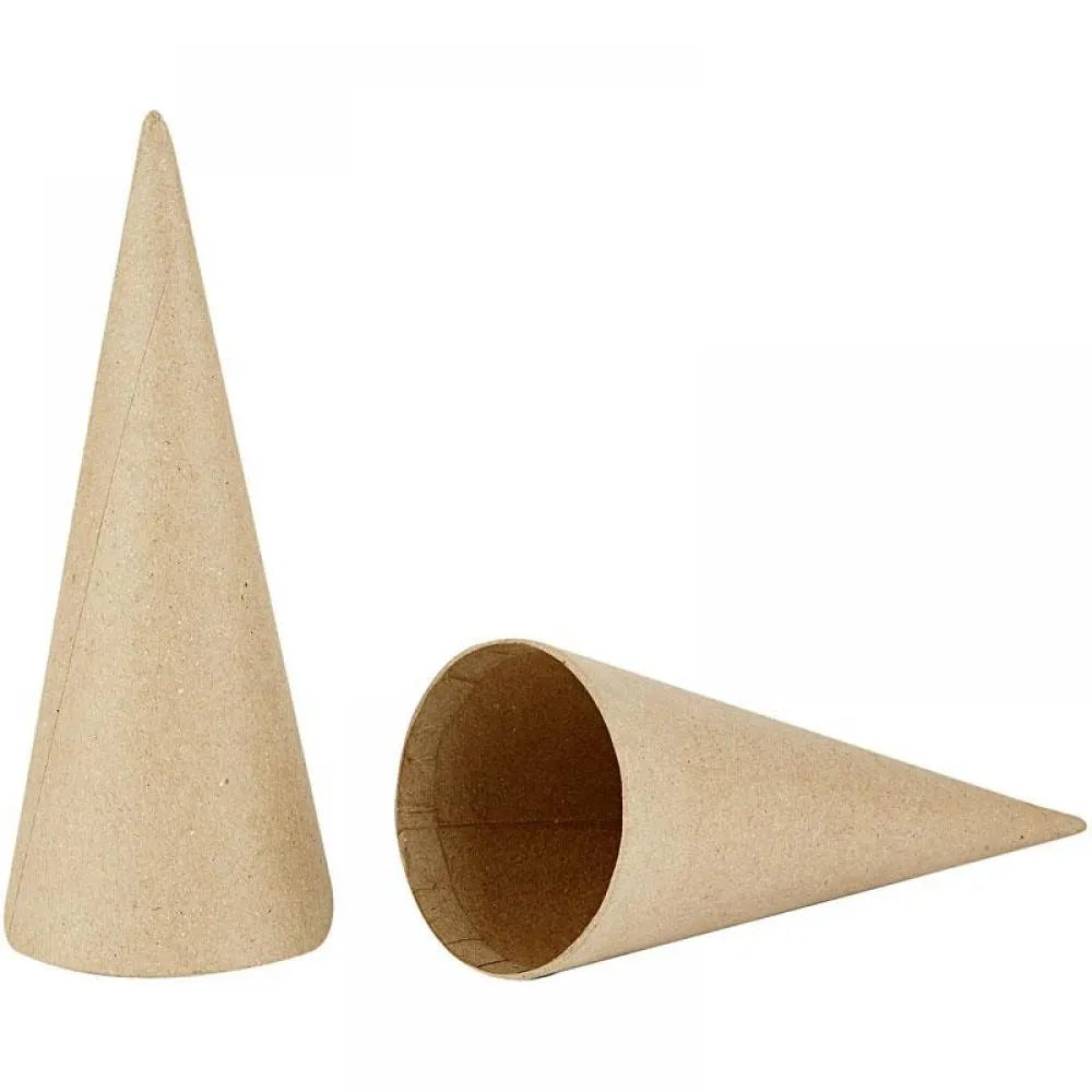 Cone, H: 20 cm, D: 8 cm, 5 pcs