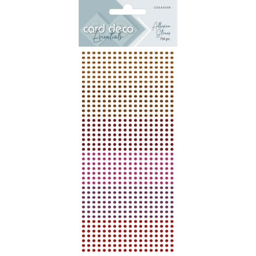Card Deco Essentials - Adhesive Stones - Red
