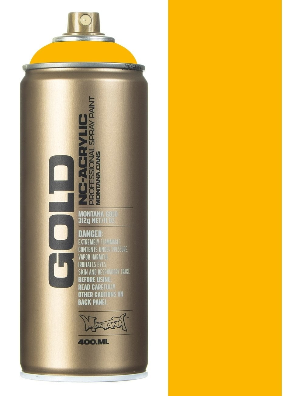 Montana GOLD Spray Paint 400ml - Yellow Cab (G1220)