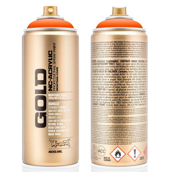 MONTANA Gold Spray Paint - Shock Orange