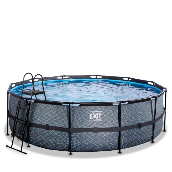 EXIT Frame Pool ø450x122cm (12v Sand filter)