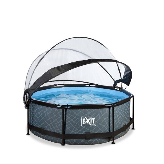 EXIT Frame Pool ø244x76cm (12v Cartridge filter)