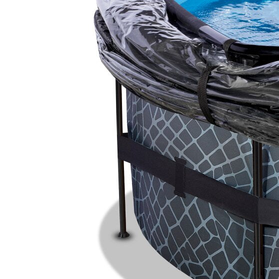EXIT Frame Pool ø427x122cm (12v Sand filter)