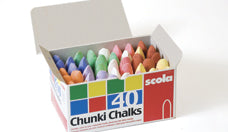 Chunki Coloured Chalk Box Of 40