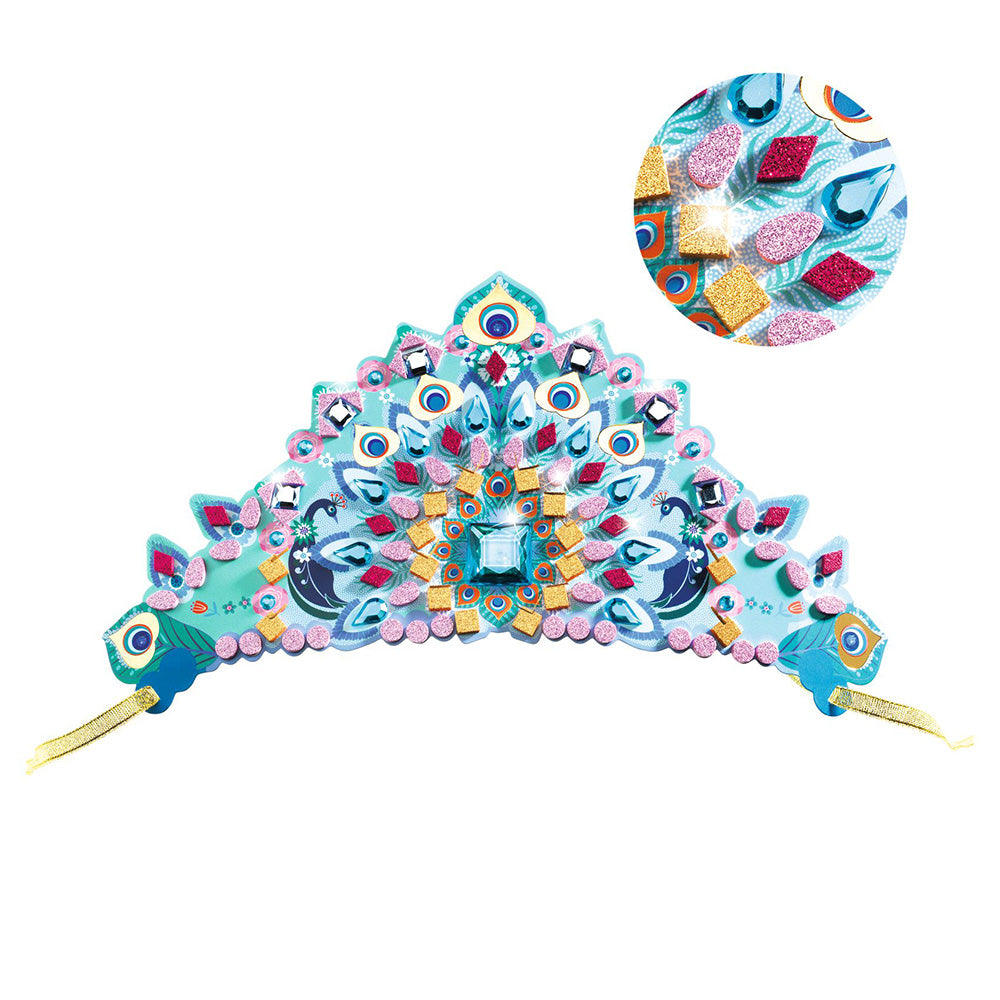 Djeco DIY Mosaics Like a Princess Tiara Craft Kit