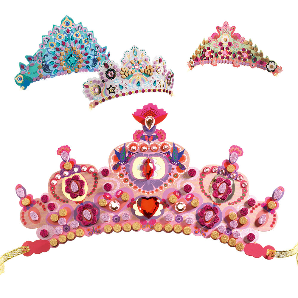 Djeco DIY Mosaics Like a Princess Tiara Craft Kit