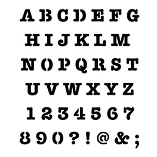 FOLKART STENCIL 8.5 X 9.5 HEAVY TYPEWRITER