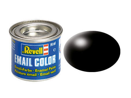 Revell 302 Black Silk Enamel Paint 14ml