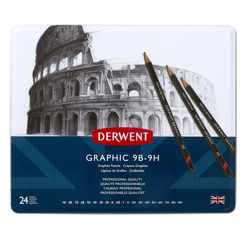 Graphic Pencils 24 Tin
