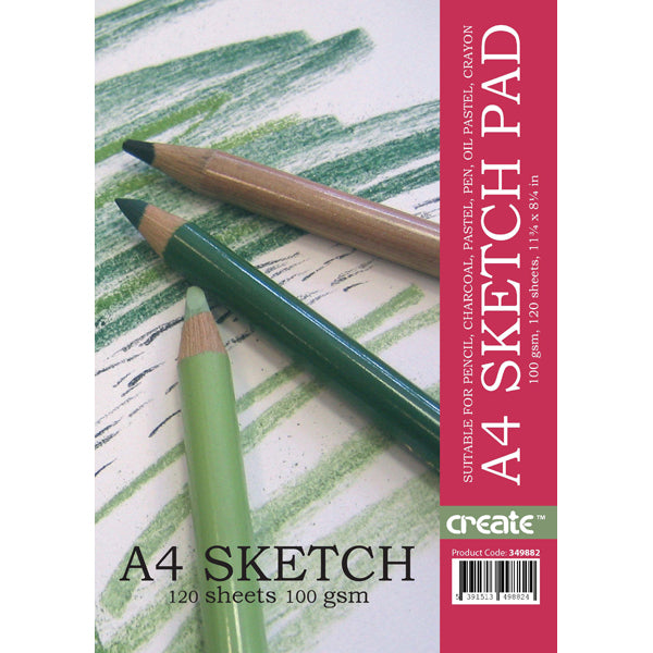 CREATE 120PG A4 SKETCH PAD