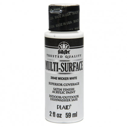 FolkArt Multi-Surface Acrylic 59ml - Wicker White