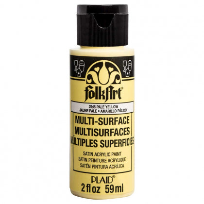 FolkArt Multi-Surface Acrylic 59ml - Pale Yellow