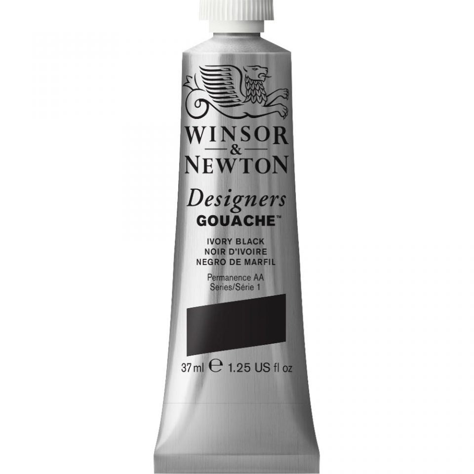 37ml Ivory Black - Designers Gouache