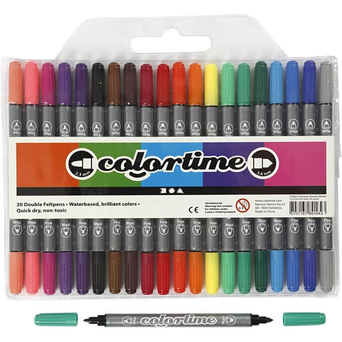 Colortime Double Marker, line width: 2.3+3.6 mm, 2