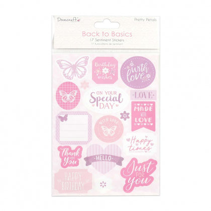 B2B Pretty Petals Flat Sentiment Stickers