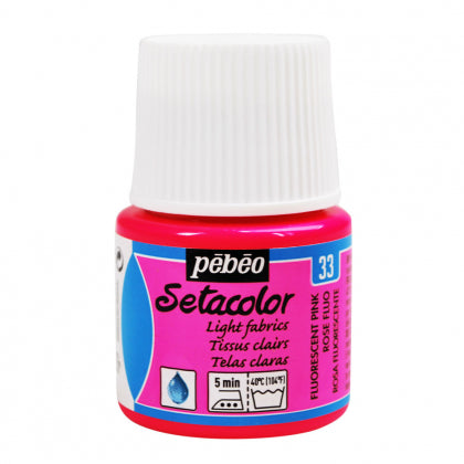 Setacolor L Fabrics 45ml Fluo Pink