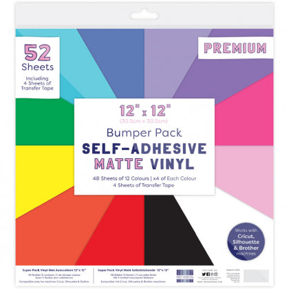 FE Self-Adhesive Matte Vinyl - 12" x 12" - 52 Bump