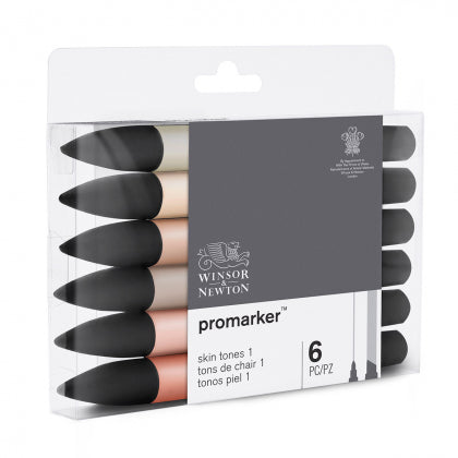 Winsor & Newton Promarker - 6 Skin Tones Set 1