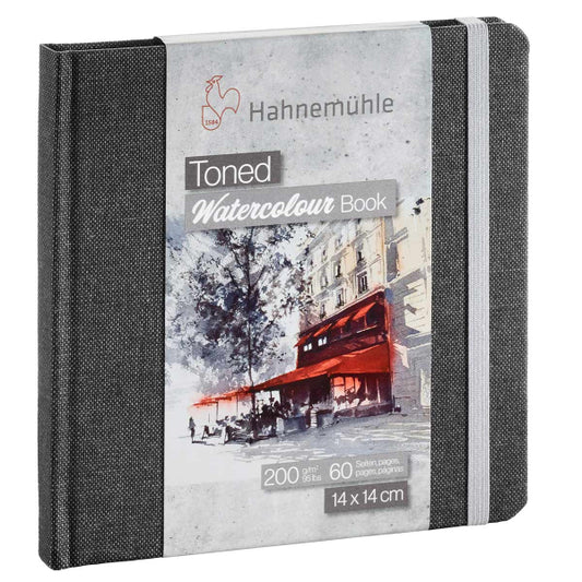 Hahnemuhle - Toned Watercolour Book - Grey 14 x 14cm
