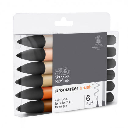 Winsor & Newton Promarker Brush 6 Skin Tones