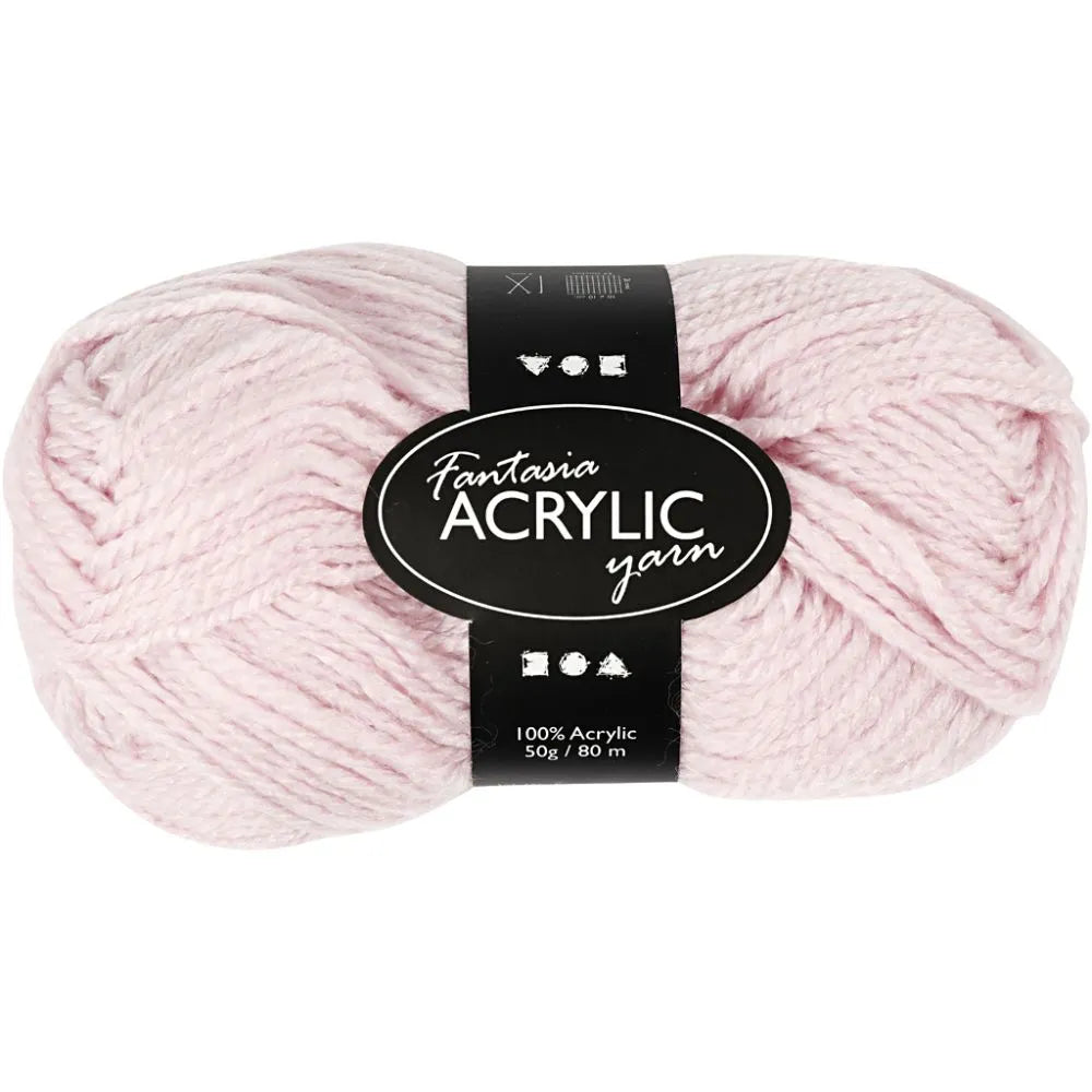 Creativ Fantasy Acrylic Yarn - Light Red (50g)