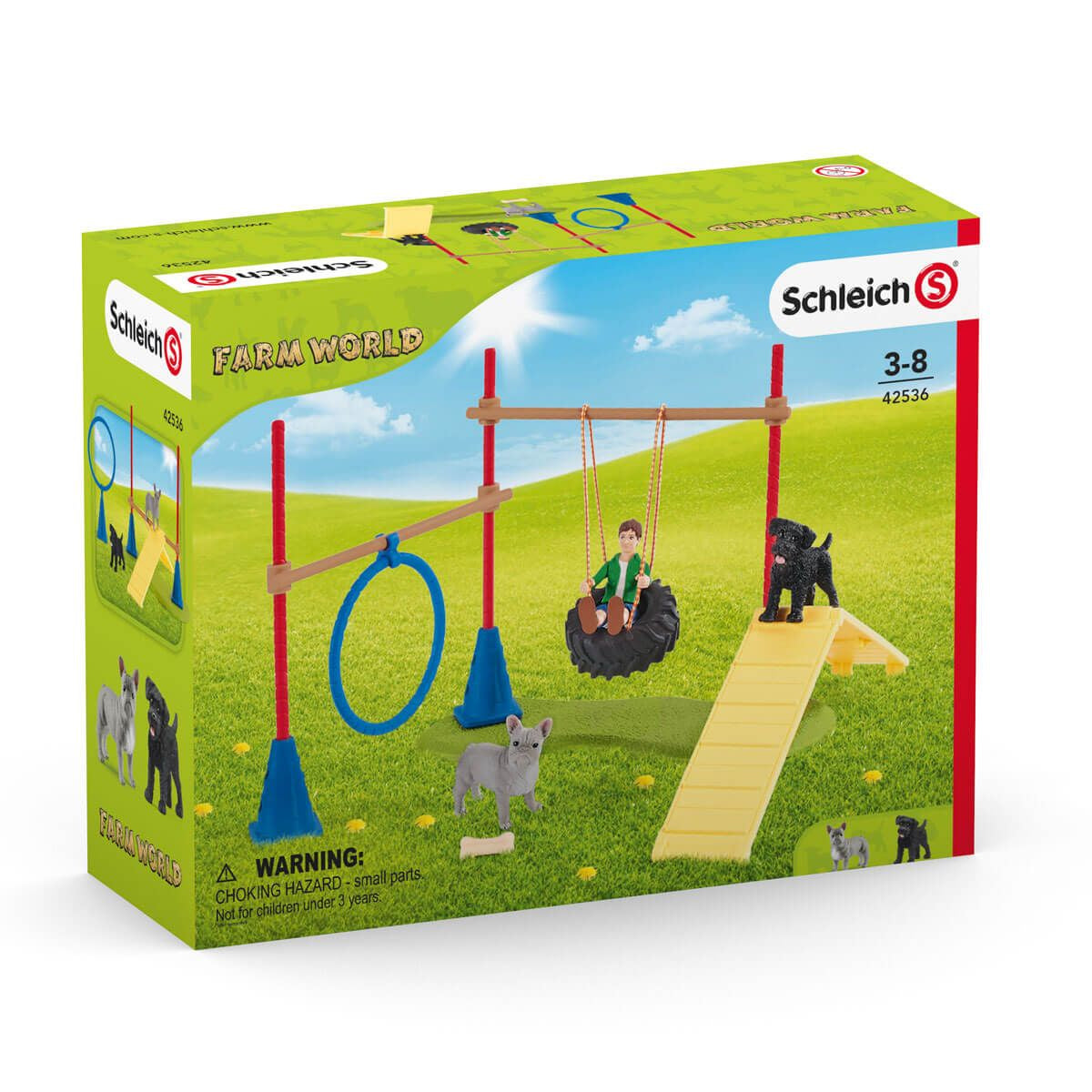 Schleich Puppy Agility Training Farm World Set