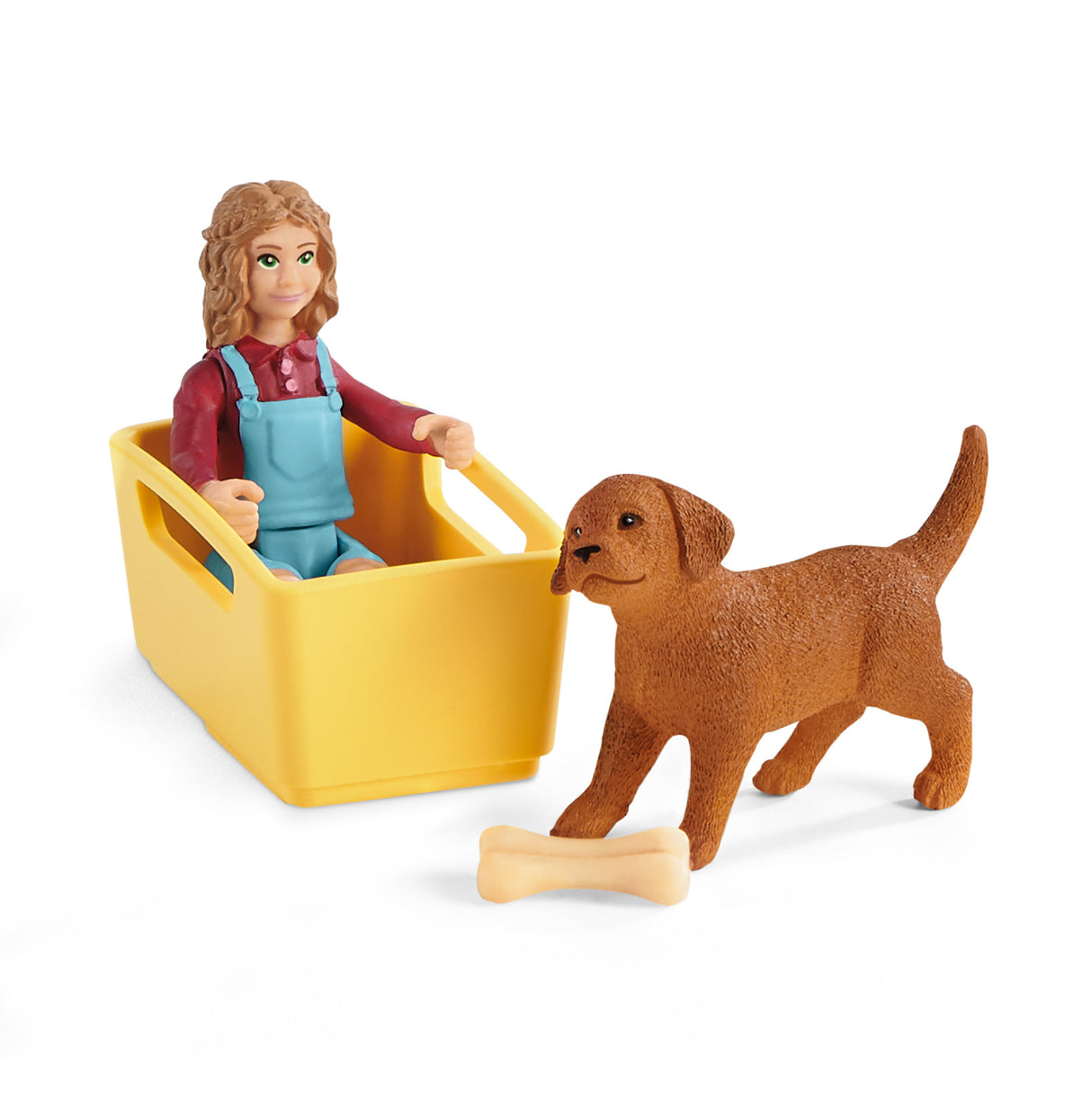 Schleich Farm World Puppy Wagon Ride Set