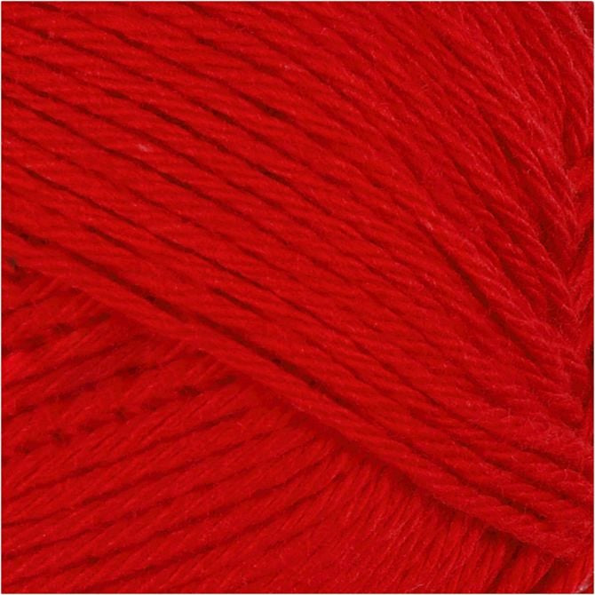 Cotton Yarn - Dark red no. 8/4, L: 170 m, 50g 1 Ball