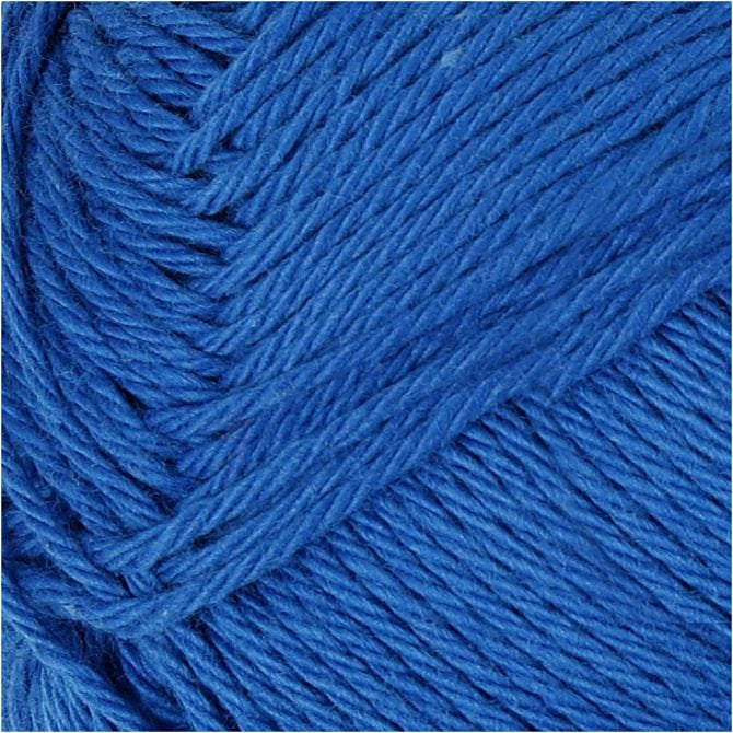 Cotton Yarn, cobalt blue, no. 8/4, L: 170 m, 50 g