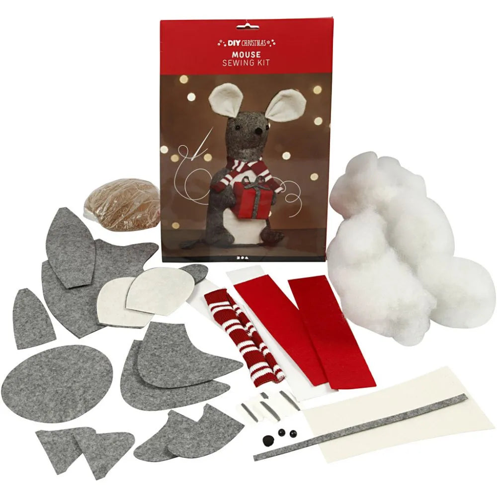 Sewing Craft Kit - Christmas Mouse