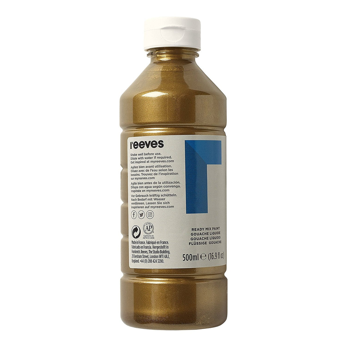Reeves Metallic Bronze 500ml Poster Paint