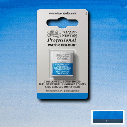 Cerulean Blue Red Shade Half Pan - S3 Professional Watercolour