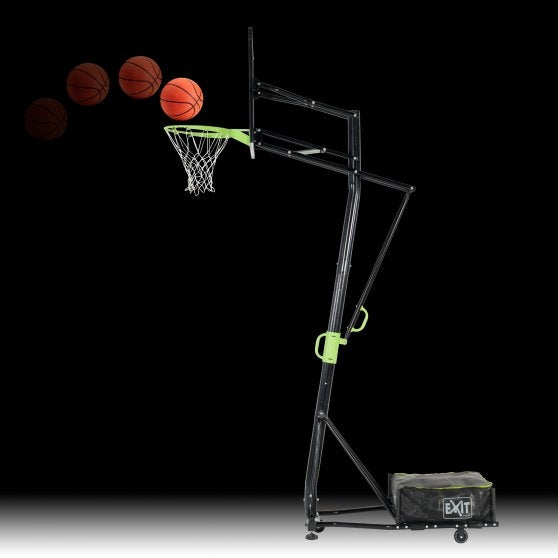 EXIT Galaxy Portable Basketball Backboard - Green/Black (with Dunk rim)