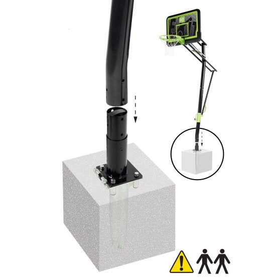 EXIT Galaxy Ground Mount Basketball Backboard - Black Edition