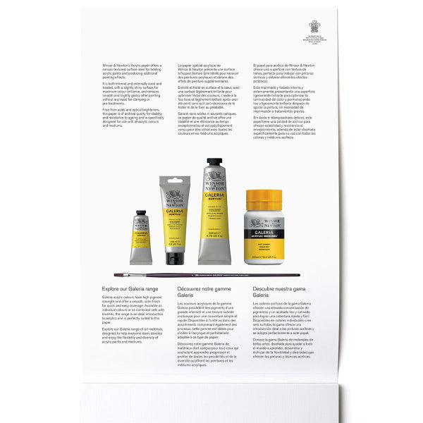 Winsor & Newton Acrylic Pad A3 300gsm