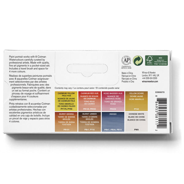 Cotman Watercolour Pocket Set - Portrait