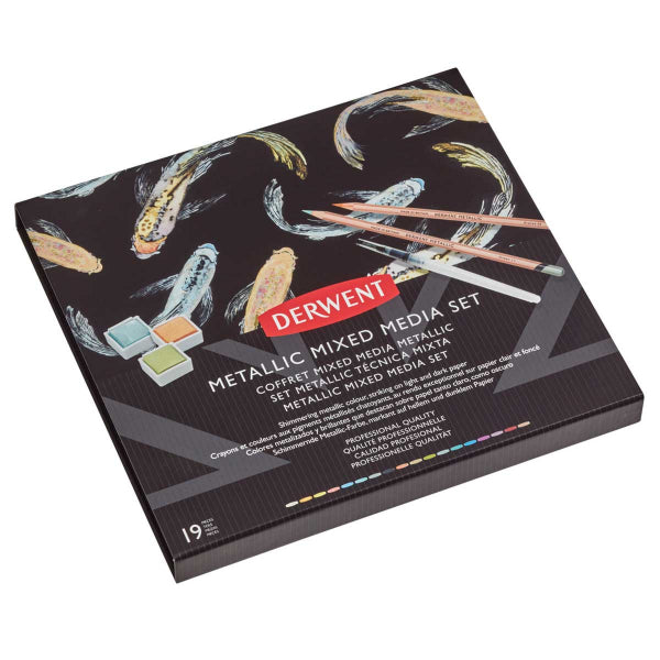 Derwent Metallic Mixed Media Set