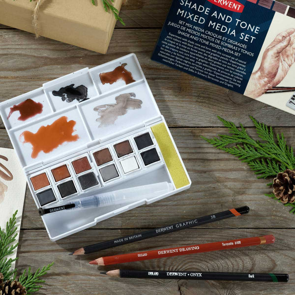 Derwent Shade and Tone Mixed Media Set