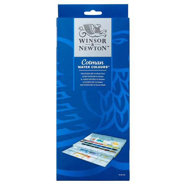 Cotman Watercolour Studio Set - 24 Whole Pans