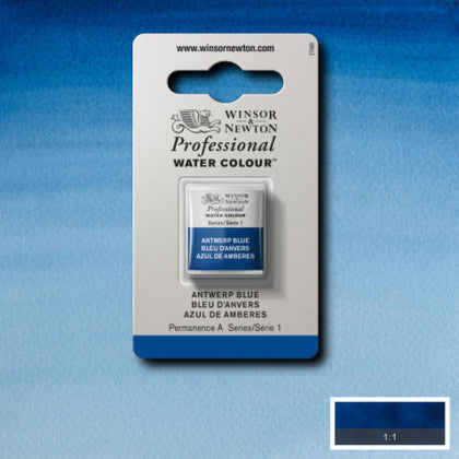 Winsor & Newton Professional Watercolour Series 1 Half Pan - Antwerp Blue