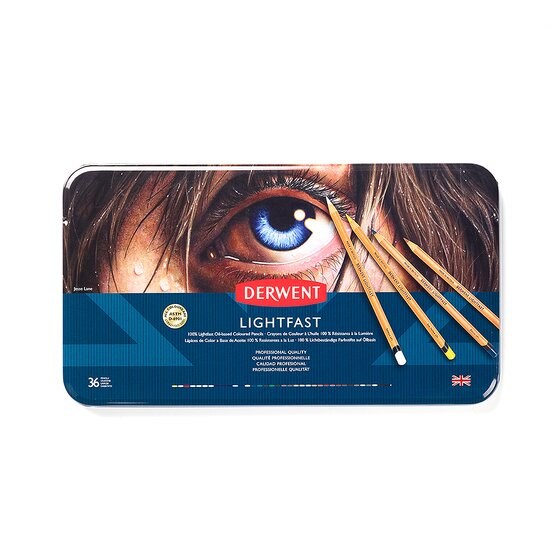 Derwent Lightfast 36 Tin 2302721 5028252525862