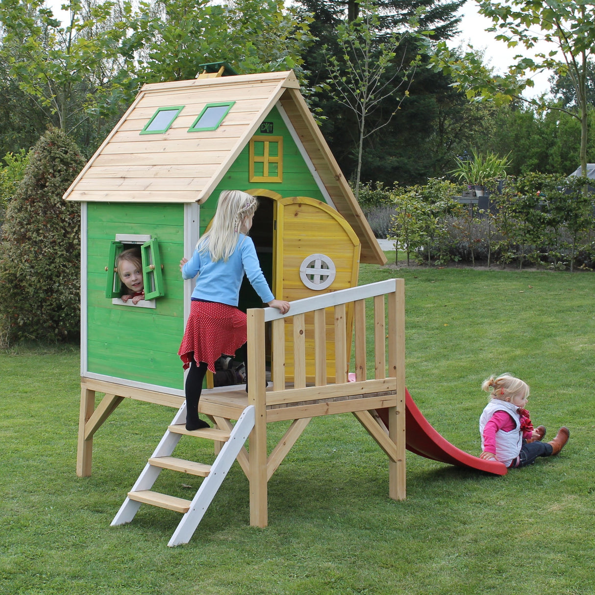 EXIT Fantasia 300 Wooden Playhouse - Green