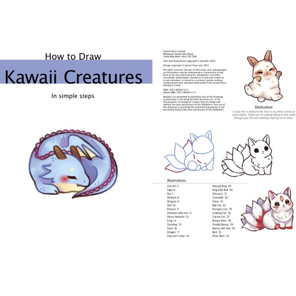 How to Draw: Kawaii Creatures in Simple Steps Book