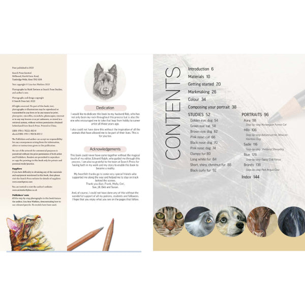 Drawing Animal Portraits in Coloured Pencil Book